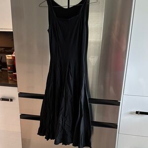 Women's Black Sleeveless Maxi Dress